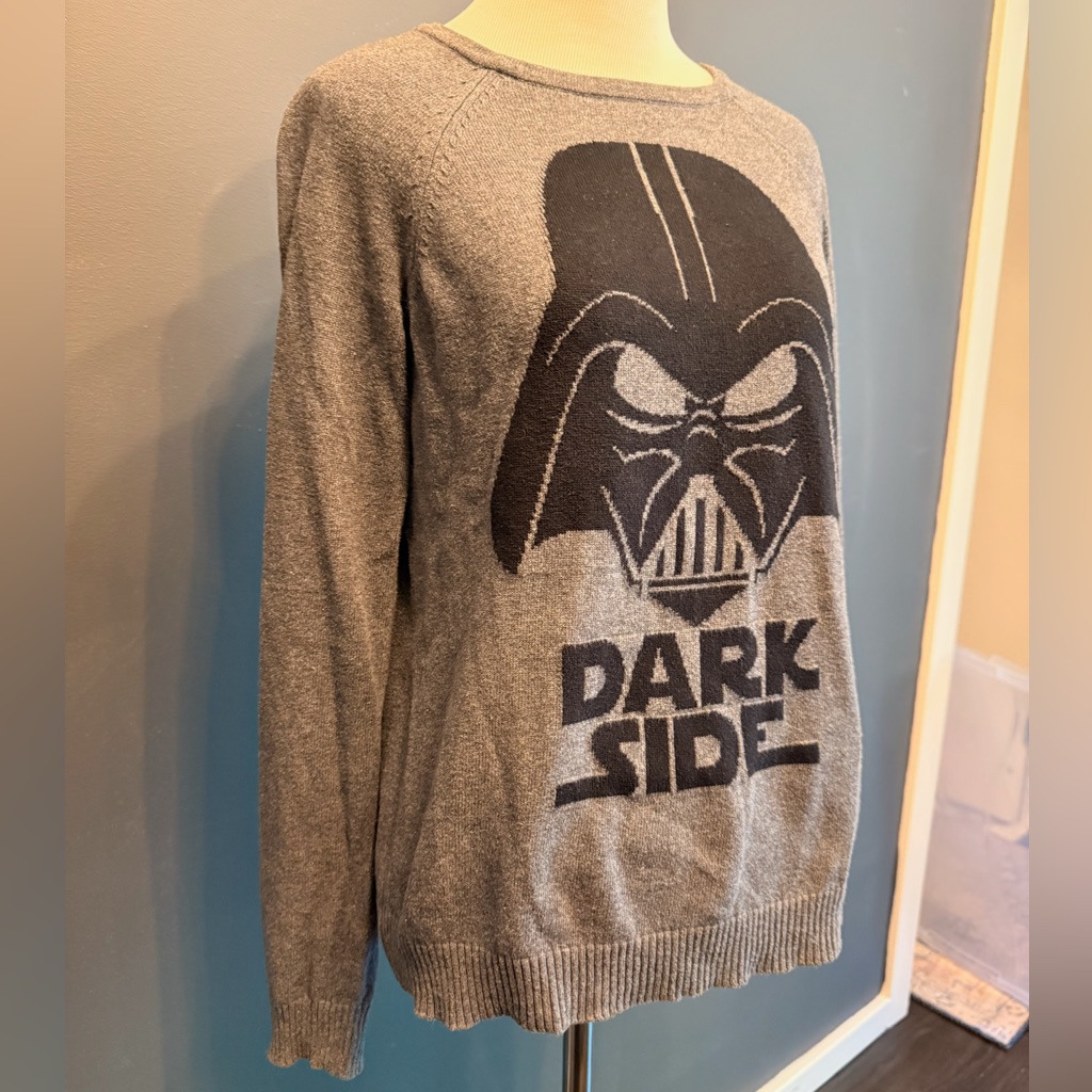 Star Wars Dark Side Gray Crewneck Sweater